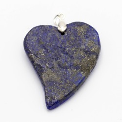 Pendentif Lapis-lazuli en forme de cœur