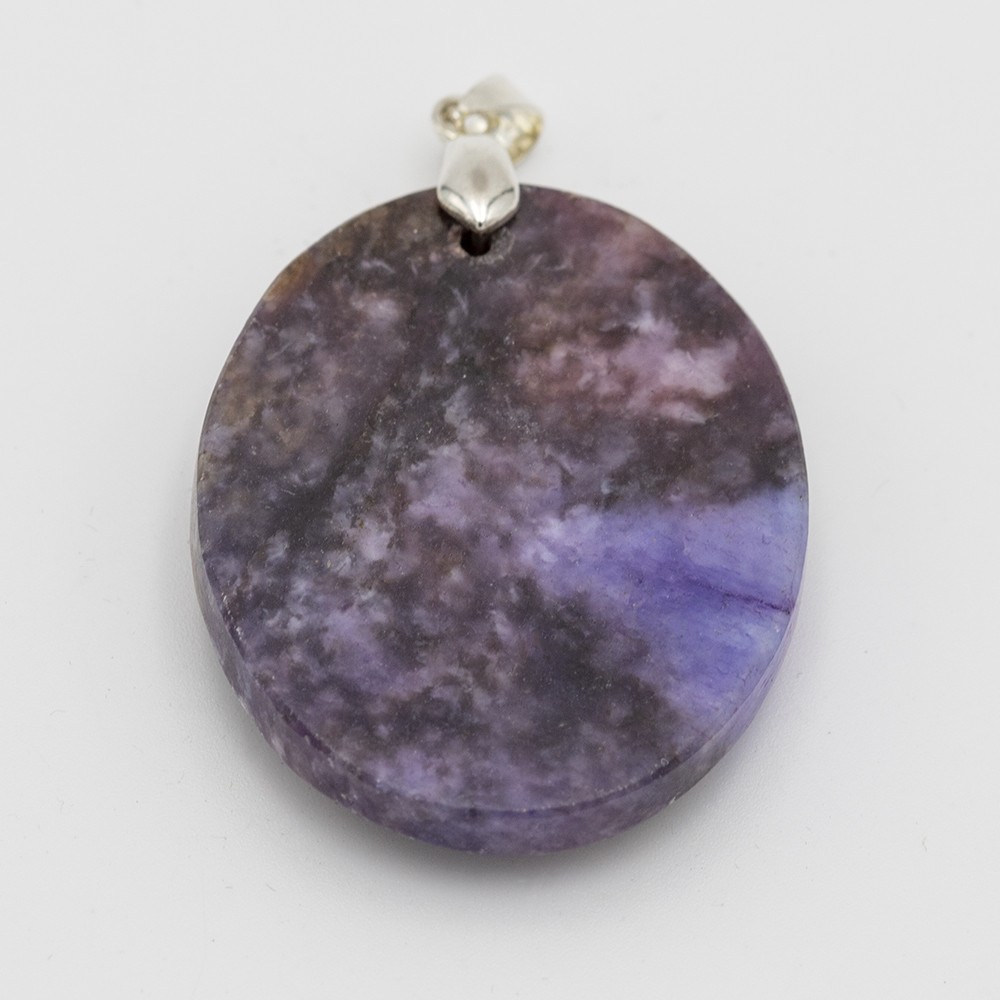 Collier Pendentif En Lépidolite AAA, Pierre Roulée Naturelle, Coco Papaya