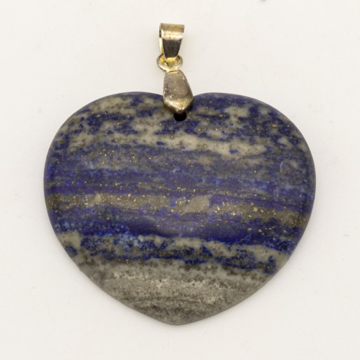 Pendentif en Lapis-lazuli en forme de cœur