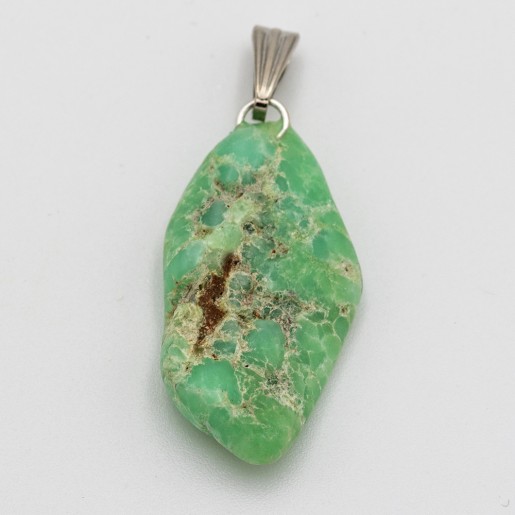 Pendentif en pierre Chrysoprase