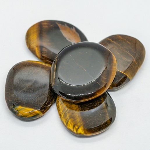 Galet plat Œil de tigre