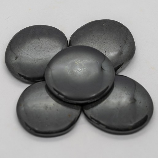 Galet plat Hématite