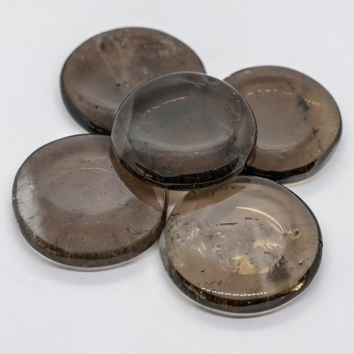 Galet plat Quartz fumé